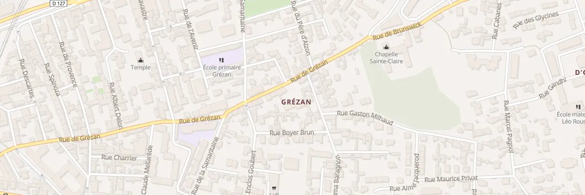 Plan du 64B Rue de Grézan à Nîmes