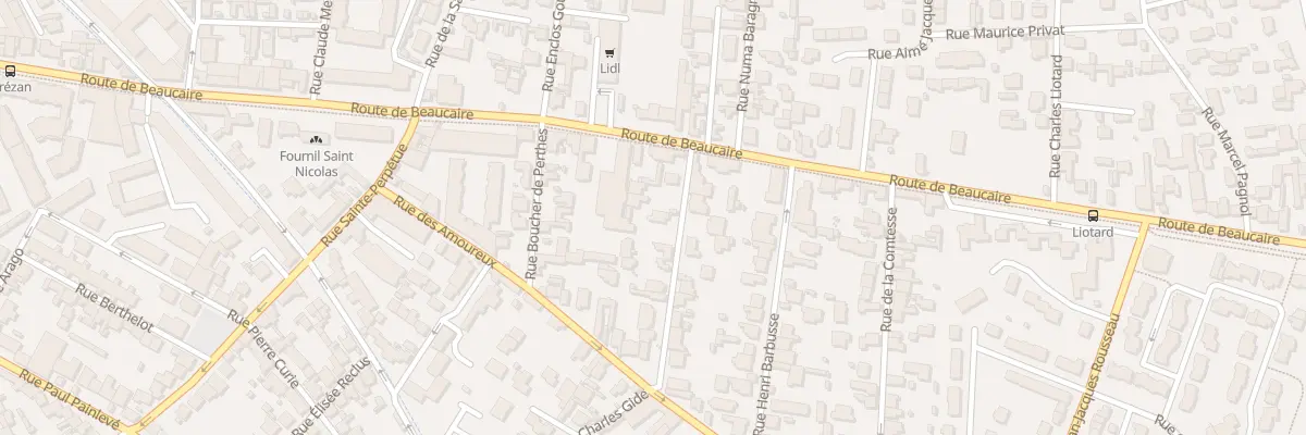 Plan du 6 Rue Doc Roux à Nîmes