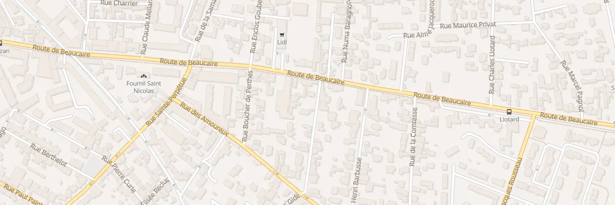 Plan du 2 Rue Doc Roux à Nîmes