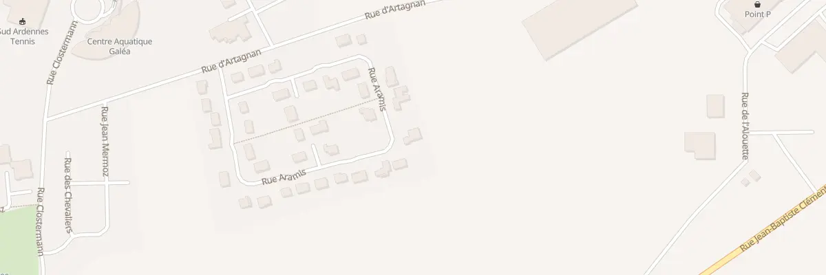 Plan du 25 Rue Aramis à Rethel