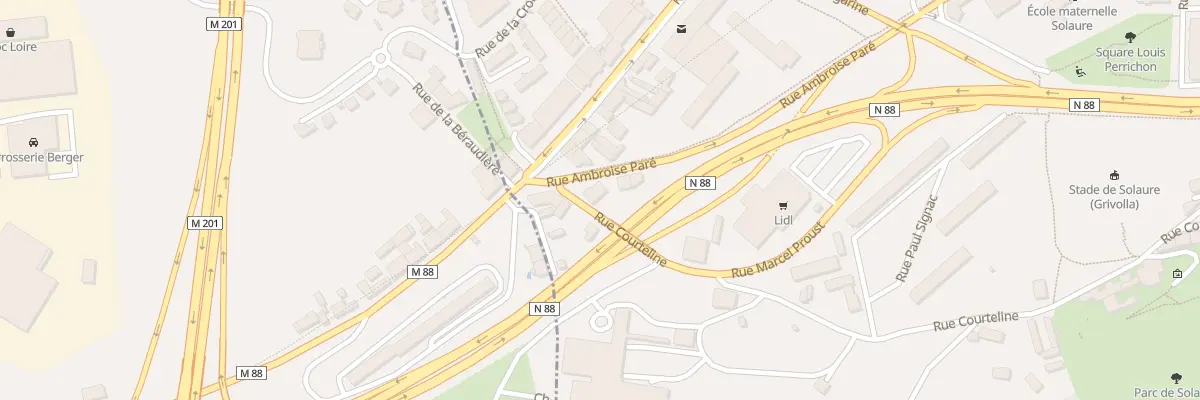 Plan du 111 Rue Ambroise Pare à Saint-Étienne