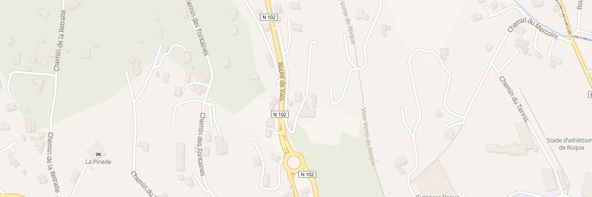 Plan du 74A Rte de Vals à Aubenas