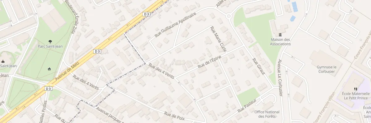 Plan du 3 Rue de l’Epine à Saint-Memmie