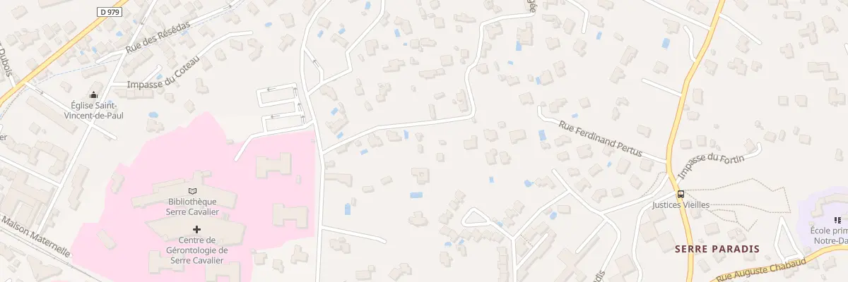 Plan du 42 Rue Pitot Prolongée à Nîmes