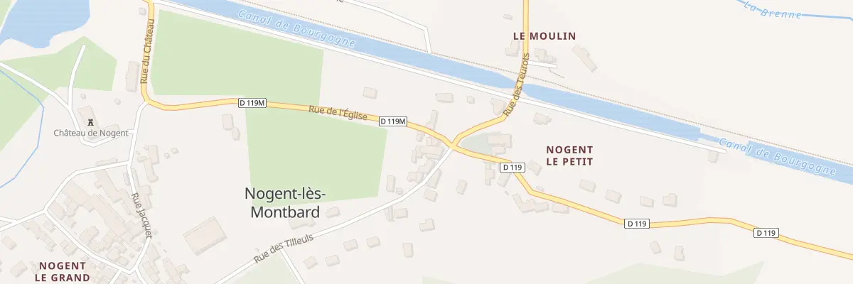Plan du 4 Rue de l’Eglise à Nogent-lès-Montbard