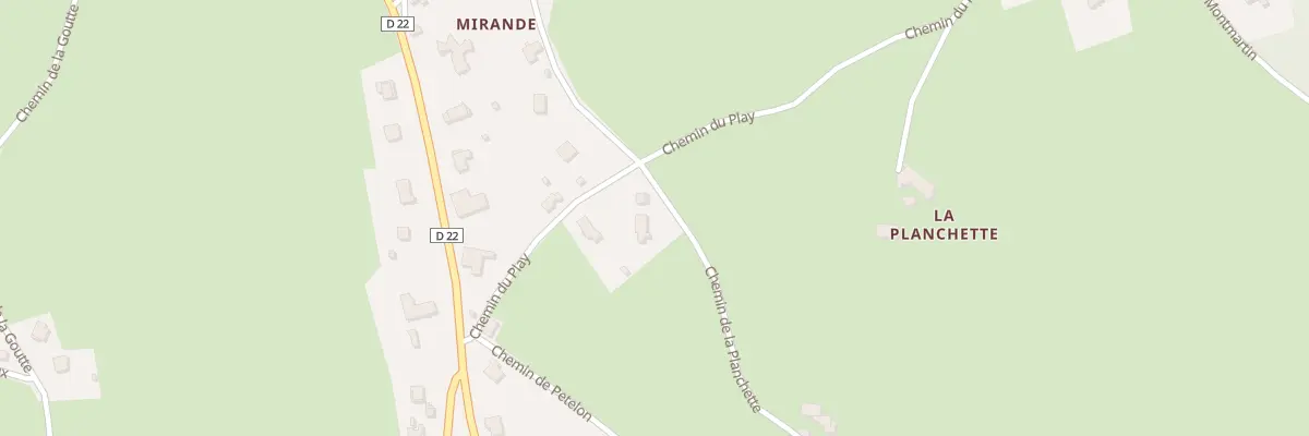 Plan du 5100 Mirande Sud à Saint-Romain-les-Atheux