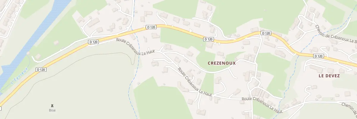 Plan du 5814 Crezenoux à Saint-Martin-de-Valamas