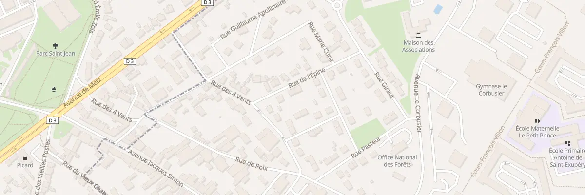 Plan du 4 Rue de l’Epine à Saint-Memmie