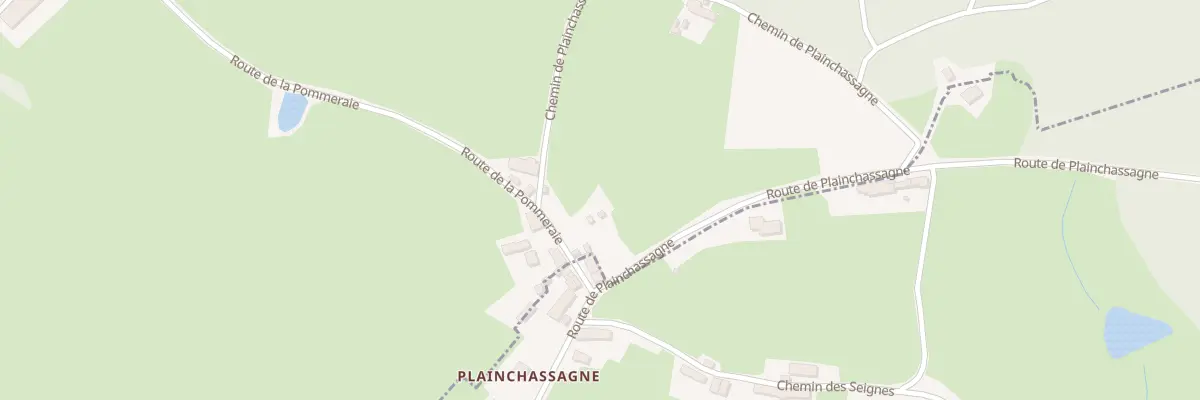 Plan du 5279 Plainchassagne à Viry