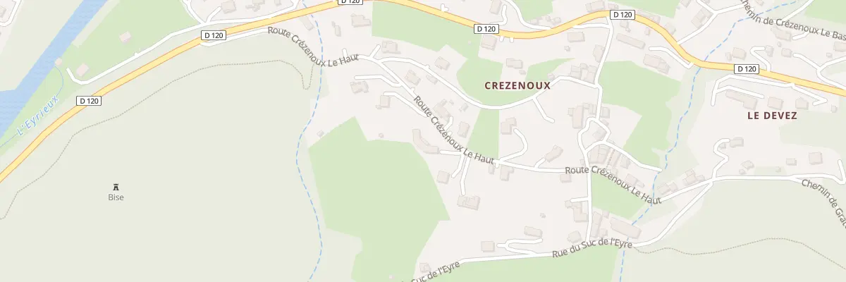 Plan du 386 Rte Crezenoux le Haut à Saint-Martin-de-Valamas