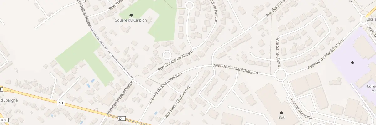 Plan du 33 Rue Gérard de Nerval à Saint-Memmie