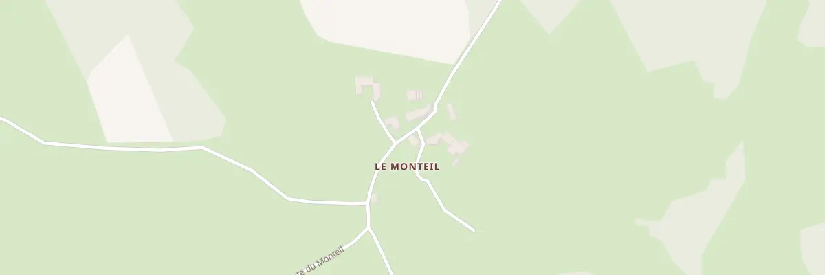 Plan du 1280 Rte du Monteil à Montregard