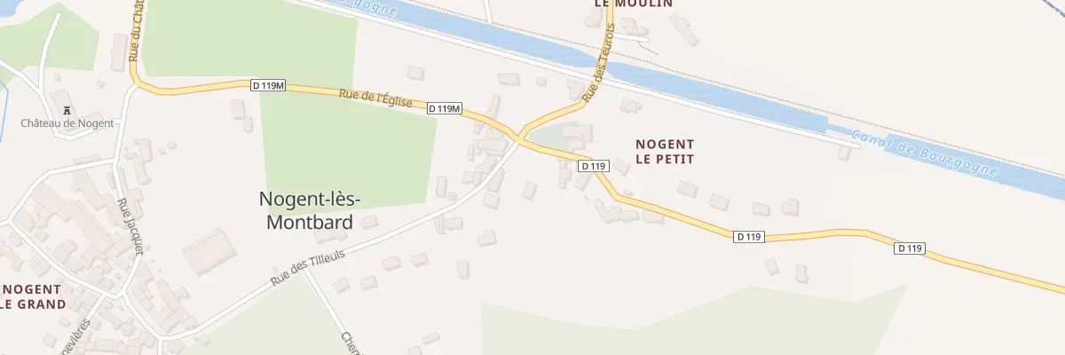 Plan du 1 Rue de Courcelles à Nogent-lès-Montbard