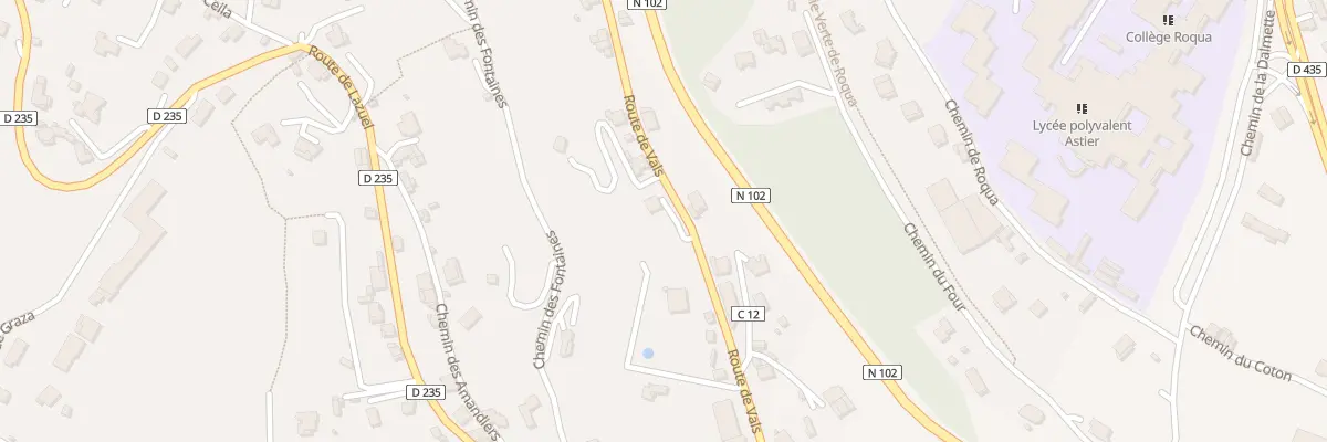 Plan du 71 Rte de Vals à Aubenas