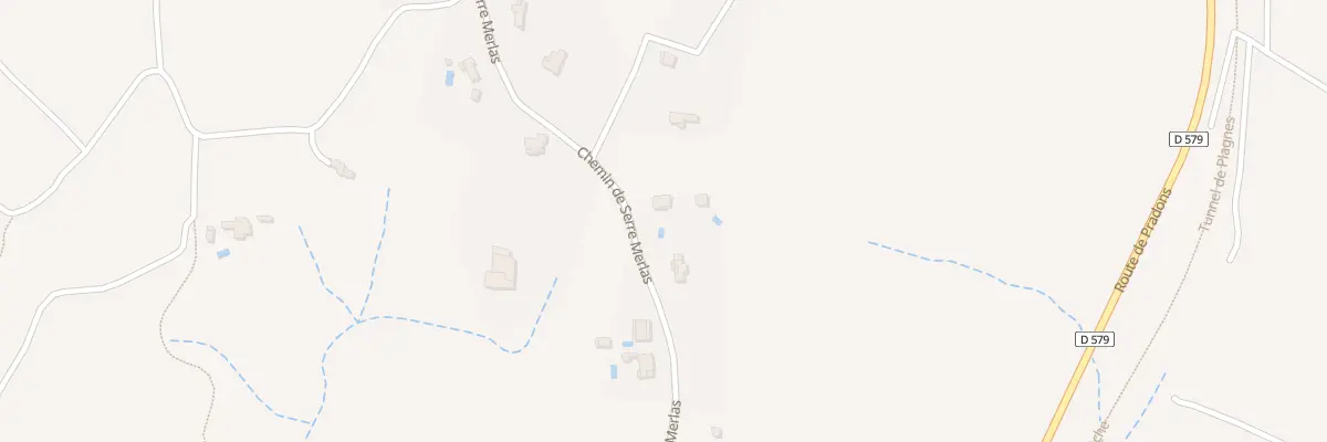 Plan du 889 Che de Serre Merlas à Balazuc