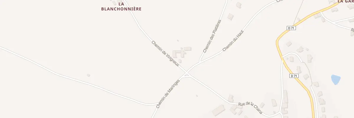 Plan du 580 Che du Haut à Meys
