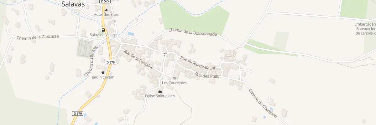 Plan du 30 Rue du Jeu-de-Ballon à Salavas