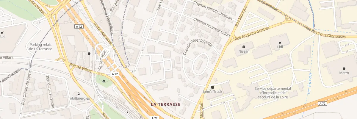 Plan du 11 Che Pere Volpette à Saint-Étienne