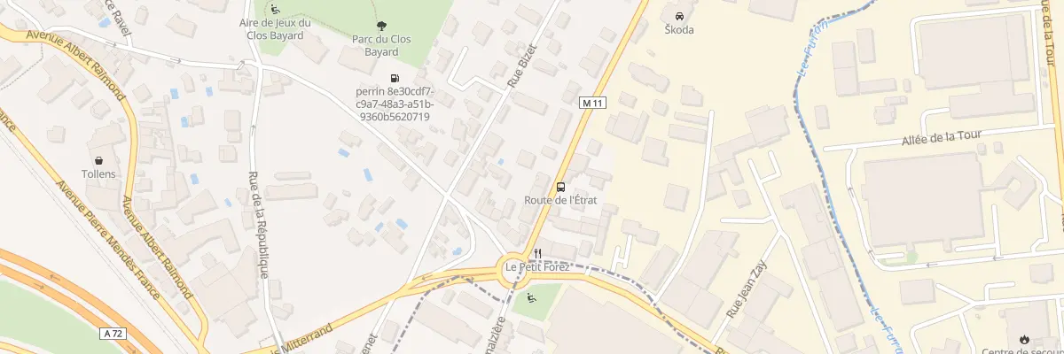 Plan du 5 Rte de l’Etrat à Saint-Priest-en-Jarez