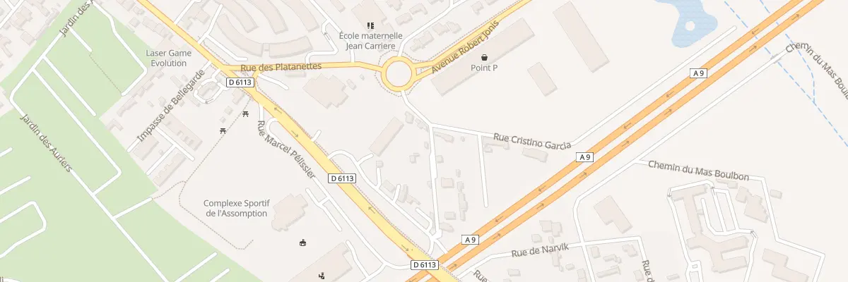 Plan du 606A Rue des Anc Combattants d’Afn à Nîmes