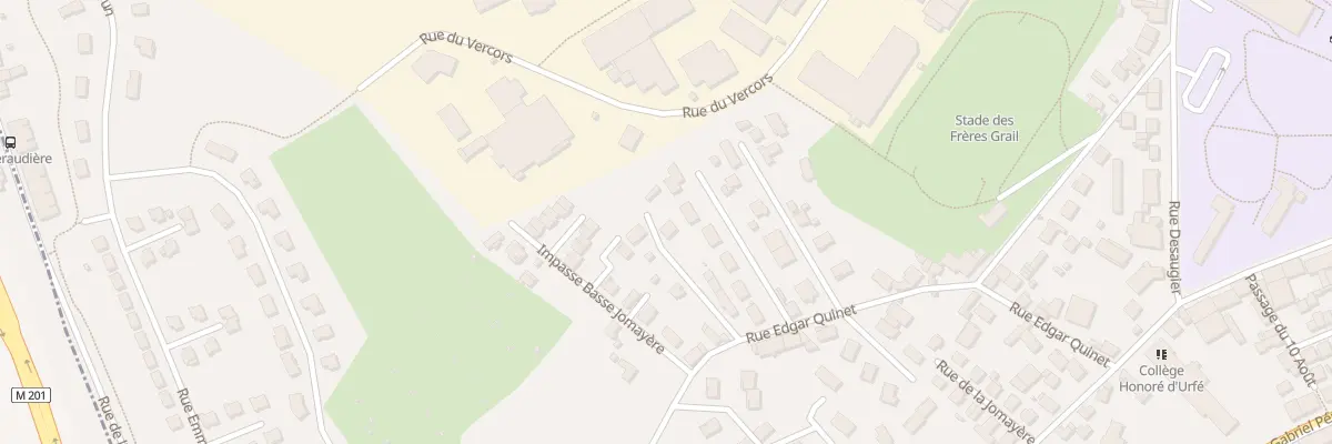 Plan du 40 Rue Edgard Quinet à Saint-Étienne