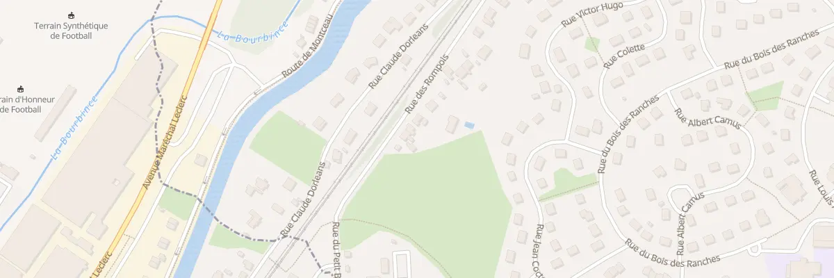 Plan du 83 Rue des Rompois à Blanzy