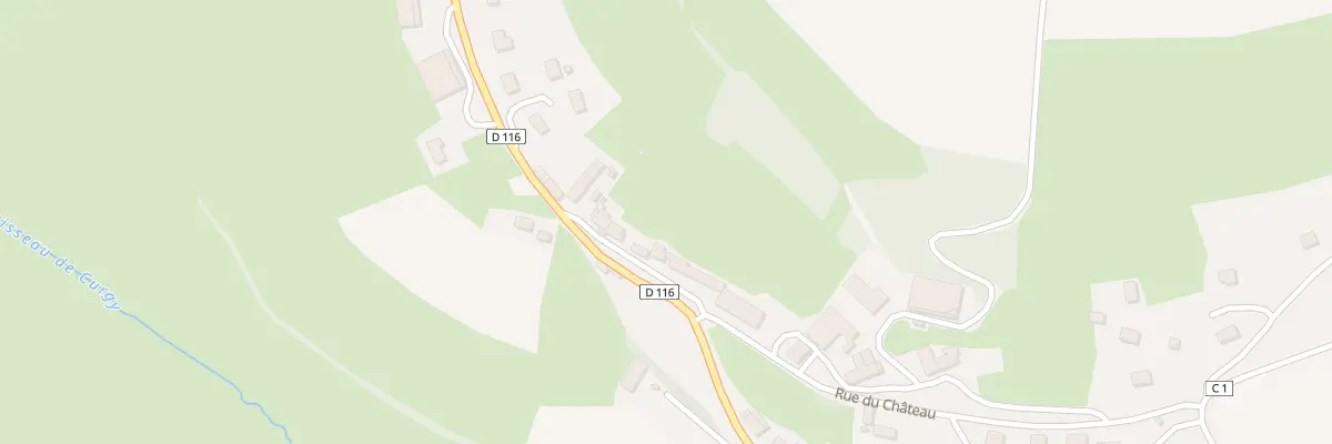 Plan du 10 Rte de Dracy Saint-Loup à Curgy