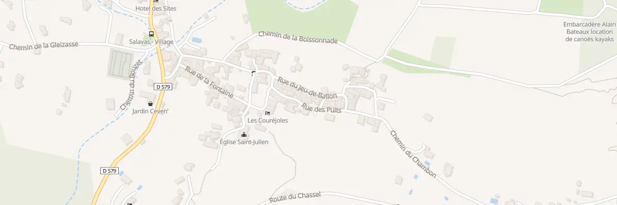 Plan du 65 Rue des Puits à Salavas