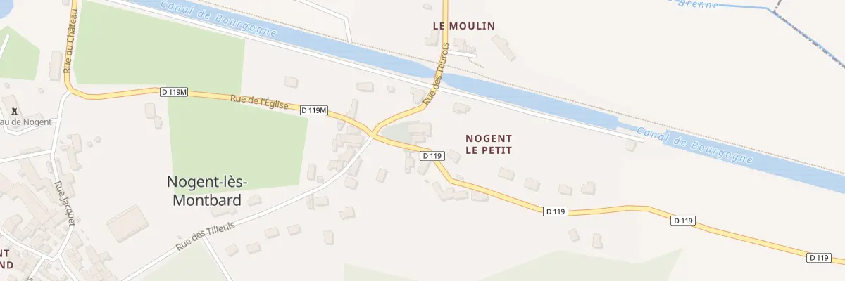 Plan du 2 Rue de Courcelles à Nogent-lès-Montbard