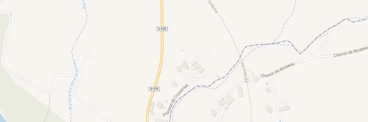 Plan du 235 Imp de Cousamas à Balazuc