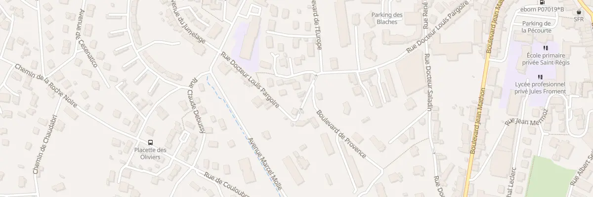 Plan du 34 Rue Docteur Louis Pargoire à Aubenas
