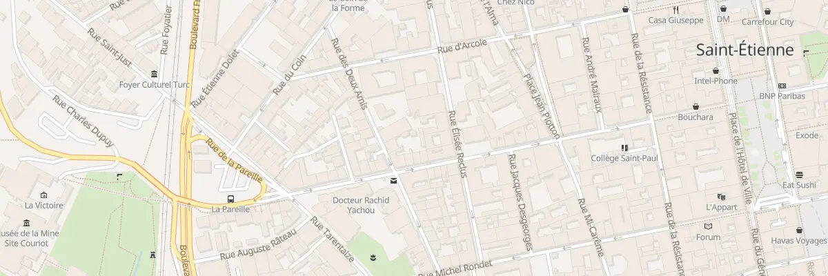 Plan du 34A Rue A Briand et de la Paix à Saint-Étienne