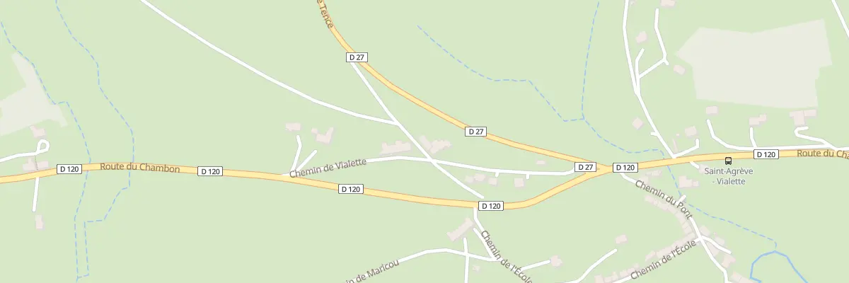 Plan du 175 Che de Vialette à Saint-Agrève