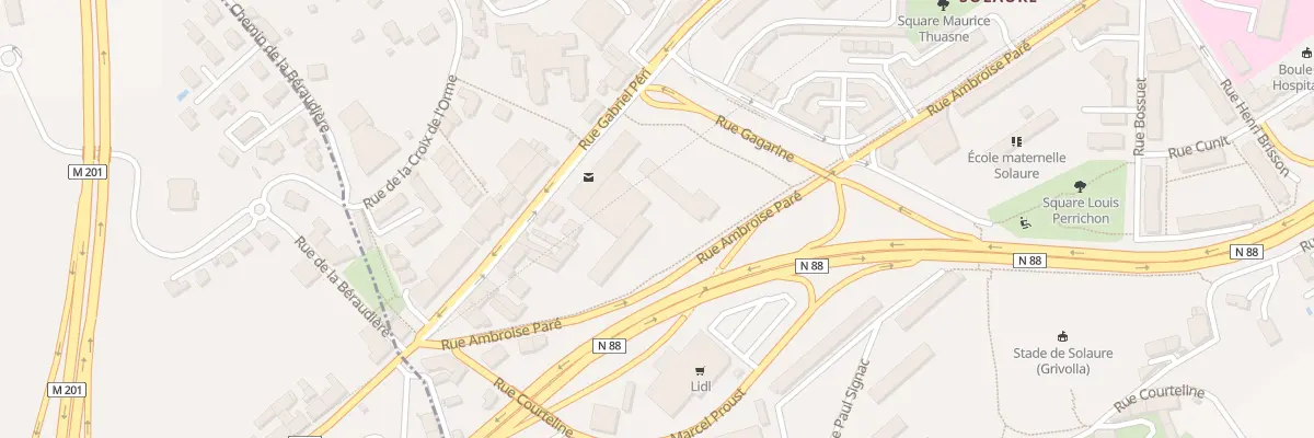 Plan du 125 Rue Gabriel Péri à Saint-Étienne