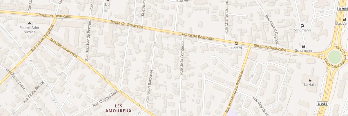 Plan du 8 Rue de la Comtesse à Nîmes