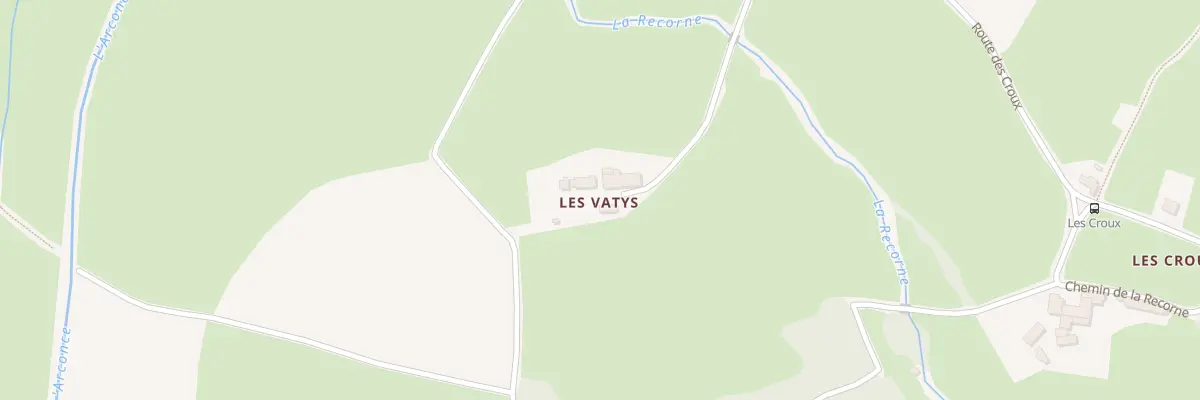 Plan du 5033 Les Vatys à Ballore