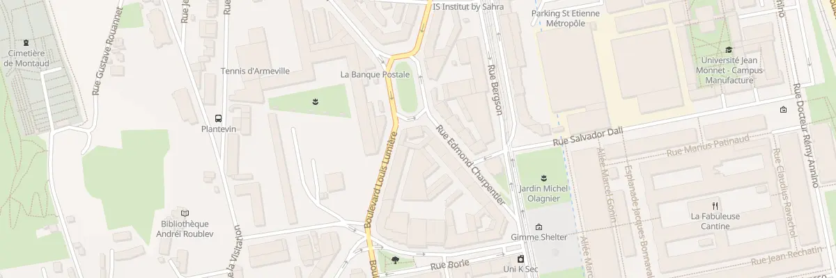 Plan du 1 Pl Mal Foch à Saint-Étienne