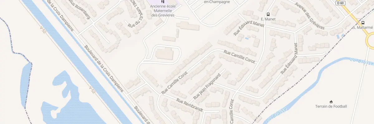 Plan du 36 Rue Camille Corot à Châlons-en-Champagne