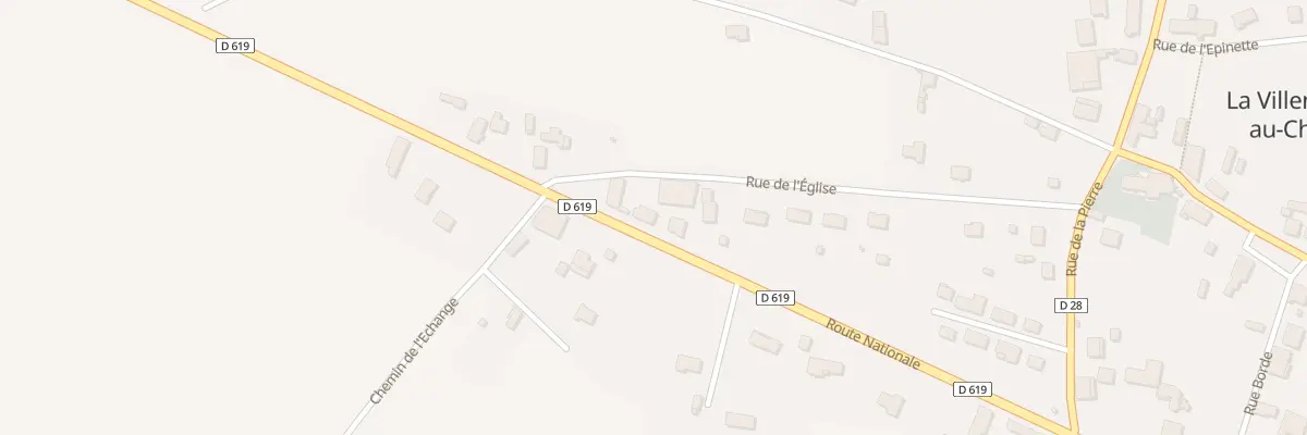 Plan du 13 Rte Nationale à La Villeneuve-au-Chêne