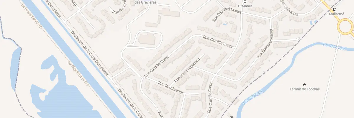 Plan du 25 Rue Camille Corot à Châlons-en-Champagne