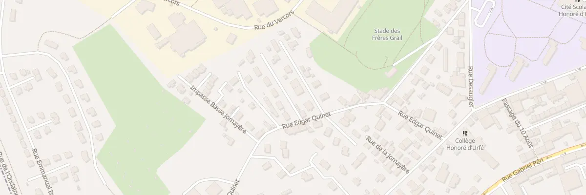 Plan du 34 Rue Edgard Quinet à Saint-Étienne