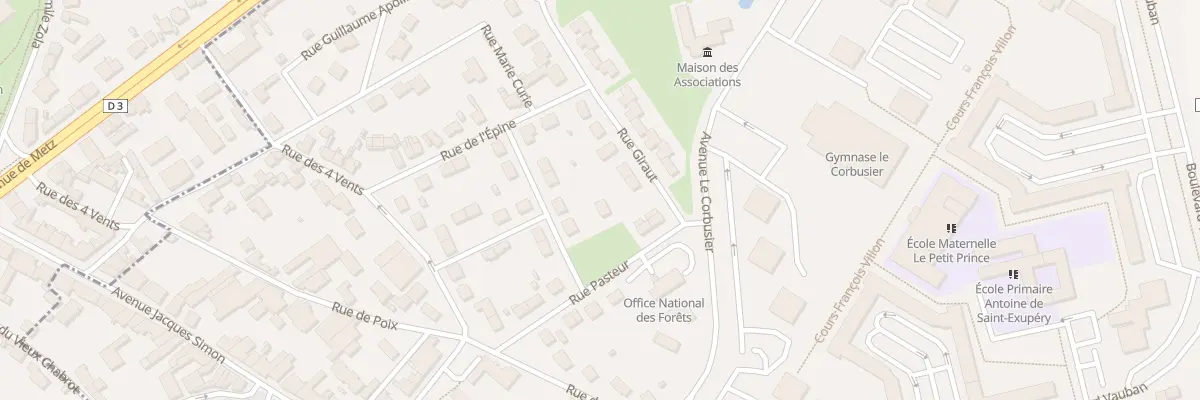 Plan du 7 Rue Pasteur à Saint-Memmie
