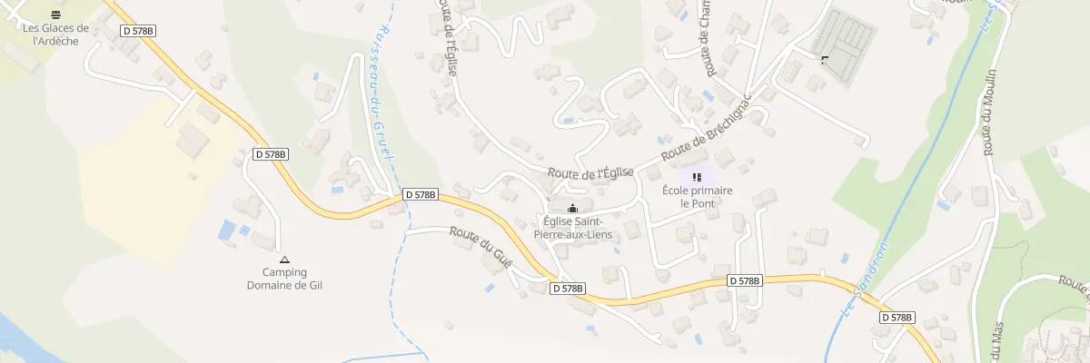 Plan du 15 Rue de l’Eglise à Ucel