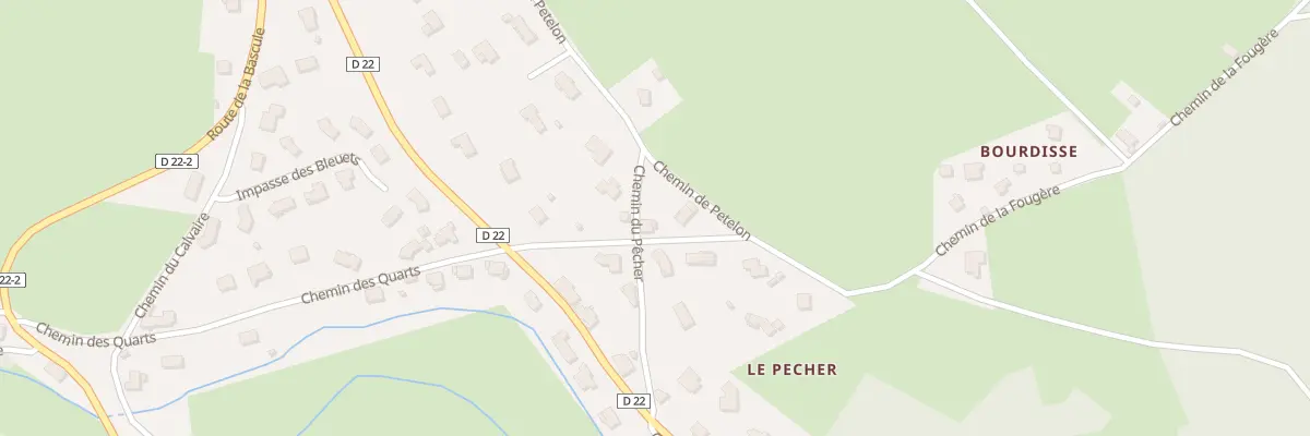 Plan du 103 Che du Pêcher à Saint-Romain-les-Atheux