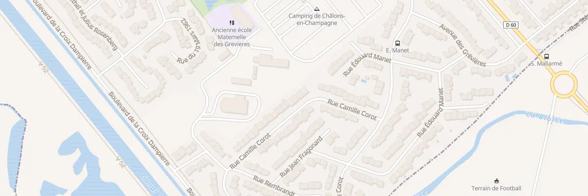 Plan du 26 Rue Camille Corot à Châlons-en-Champagne