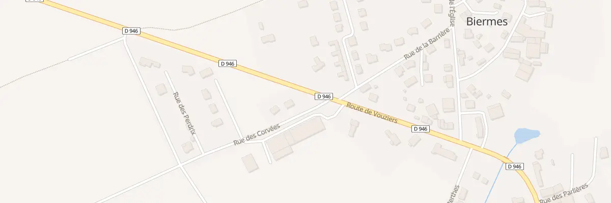 Plan du 2 Rue des Corvees à Biermes