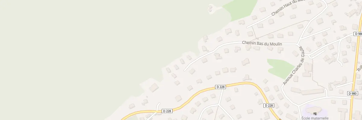 Plan du 20 Che Bas du Moulin à Montcenis