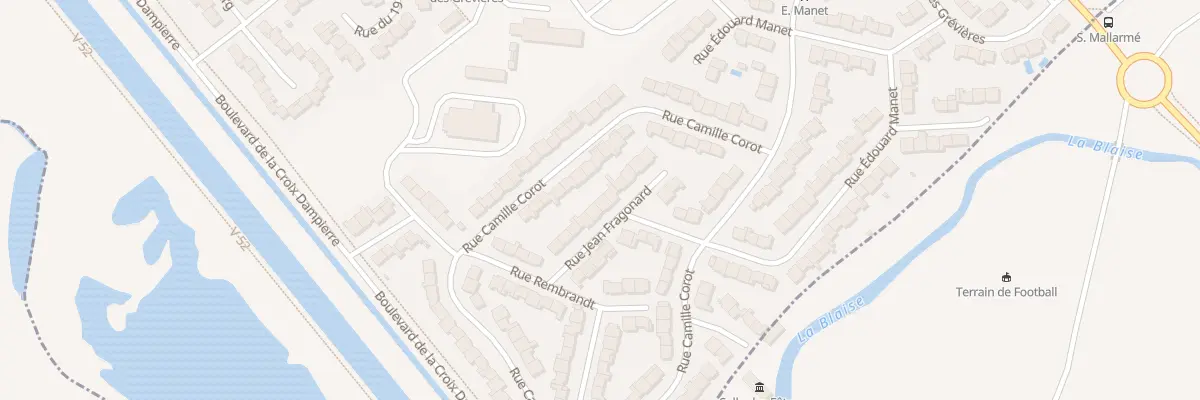 Plan du 20 Rue Jean Fragonard à Châlons-en-Champagne