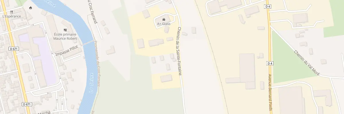 Plan du 16 Rue De La Bonde à Bar-sur-Seine