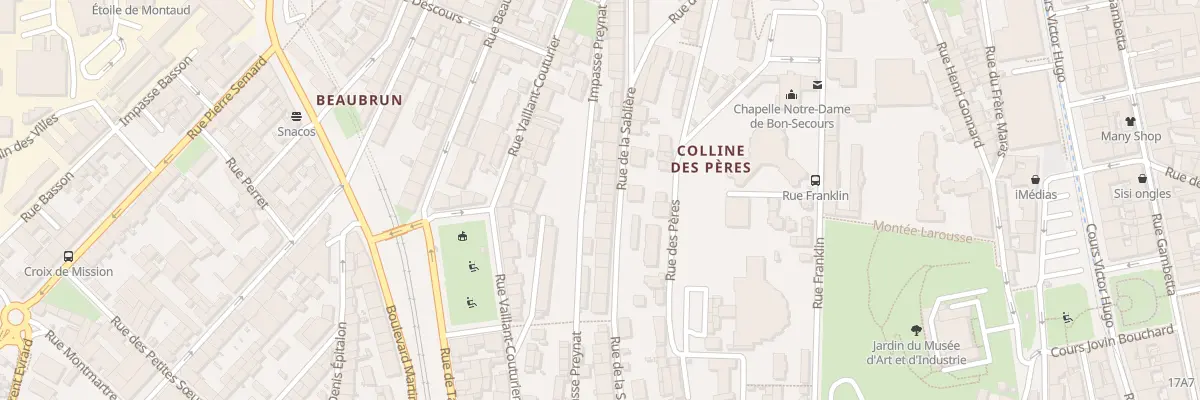 Plan du 40 Rue de la Sablière à Saint-Étienne